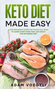 The cover of Voegtli's book "keto diet made easy"
