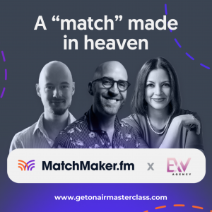 Jamie Larson of MatchMaker.fm and Karen Gamba and Frank Carlisi of the ExV Agency are teaming up to educate individuals and businesses about the power of podcasts.