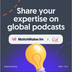 The partnership between ExV Agency and MatchMaker.fm endeavors to boost podcasting education by unraveling the intricacies of booking guests and in turn helping hosts discover their ideal guests.