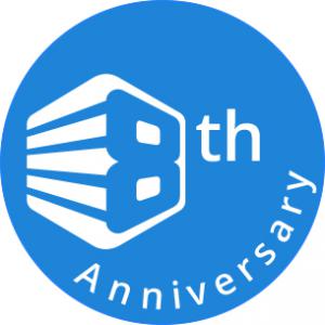 Stack8 Anniversary logo