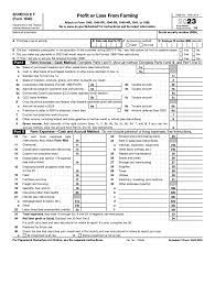 Schedule F Tax Form