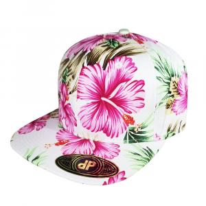 The Full Pink Floral Snapback Hat from Double Portion Supply