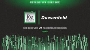 ReElement Technologies Executes MOU for Initial Offtake of LFP Black Mass with Duesenfeld GmbH
