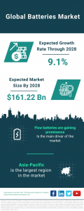 Batteries Market Report 2024 – Market Size, Trends, And Global Forecast 2024-2033
