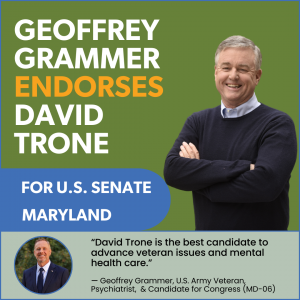 Geoffrey Grammer Endorses U.S. Rep. David Trone for United States Senate