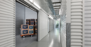 Amazing Spaces storage unit with boxes inside