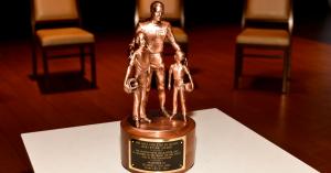 Athletes in Action NFL Sanctioned Super Bowl Breakfast 2024 Featuring Bart Starr Award Trophy