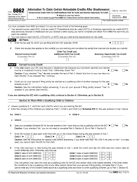 New IRS Tax Form 8862 and Instructions for 2023 and 2024 Announced by Harbor Financial