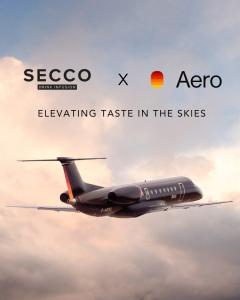 Secco Drink Infusion by TasteLab Announces In-Flight Refreshment Collaboration with Luxury Air Travel Pioneer, Aero