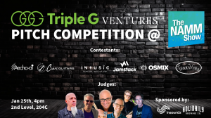 Triple G Ventures Ignites Innovation at NAMM ’24 with Exciting Reveal of Pitch Competition Contestants