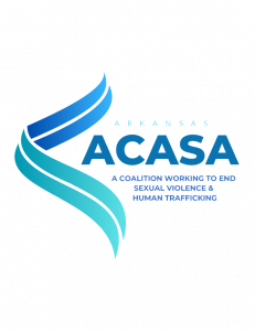 Two ribbons that are blue and teal to represent sexual assault and human trafficking awareness