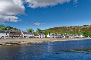 View of Ullapool village from seaside