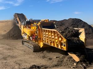 Agromin facility processing organic waste.