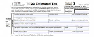 1040-ES Tax Form