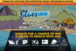 Donate to Enter the KTBA at Sea IX Cruise Sweepstakes with Joe Bonamassa