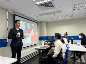 Dr Eric Chu teaching at the Hong Kong College of Chiropractic