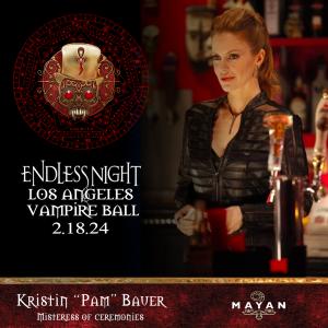 Kristin Bauer "Pam" From "True Blood" Celebrity Emcee at the 2024 Los Angeles Endless Night Vampire Ball