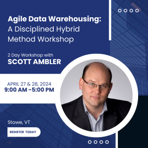 Scott Ambler Leads Agile Data Warehousing Workshop at WWDVC 2024