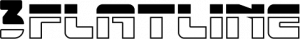 The letter three followed by the word Flatline designating the company logo