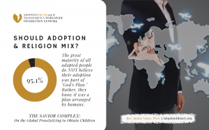 Adoption and Religion Should NOT Mix "Only in Adoption" Survey Results https://www.adoptionhistory.org/