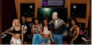 GloRilla and Hitkidd recording at 4U Memphis