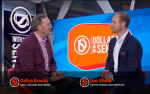 Chatting about crypto investment education with Dallas on Dollars With Sense TV