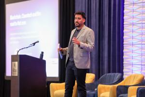 Juan Perez, CEO, Finboot, speaking at a tech conference, Q4 2022