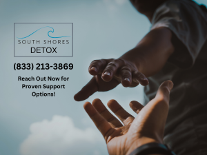 A hand stretched out to offer help shows the concept of For couples or individuals, South Shores offers proven treatment programs - reach out now for support!