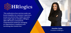 Quote from Jennifer Calise, President of HRlogics