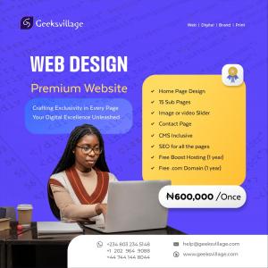 Geeksvillage Updates Service Package Features for Its Website Design Services For Businesses In Nigeria