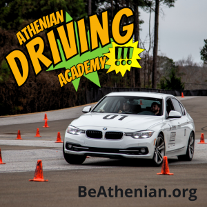 Drive Strong training for ultimate vehicle handling in a controlled track environment at Athenian Driving Academy