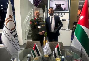 Brig Gen. Eng. Ayman Al Batran, JODDB CEO (on left), and Mitesh Purohit, Vice President of Sales, at Milanion Technologies