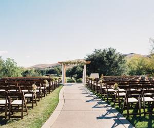Outdoor garden ceremony site at Hiddenbrooke Hills in Vallejo, California