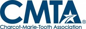 The Charcot-Marie-Tooth Association's Blue and Orange Registered Logo, with its brand STAR in the letter A.