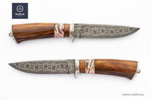 mosaic Damascus knives