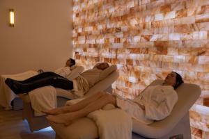 Dry Salt Therapy mixed with other Wellness Modalities at Exhale Spa located at Virgin Hotel NYC