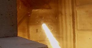 Image captured during one of NordSpace's recent tests of its flight ready, liquid bipropellant, rocket engine, the Hadfield-10.