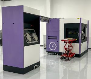 Image of AddUp’s FormUp 350 Powder Bed Fusion machine onsite at Armadillo Additive’s new facility