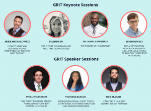 Pictures of GRIT Speakers and their sessions