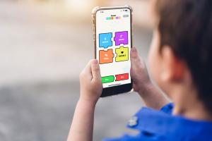 Child using with Verbal Autism App