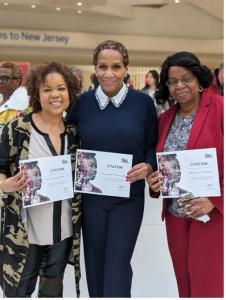 Honorees Dr. Danielle R. Moss Cox, Rosemonde Pierre-Louis, Marjorie Cadogan Photo Credit: The New York Women’s Foundation / Gabriella Toth
