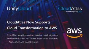 CloudAtlas supports cloud migration and transformation to AWS