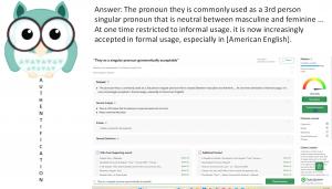 They as a singular pronoun