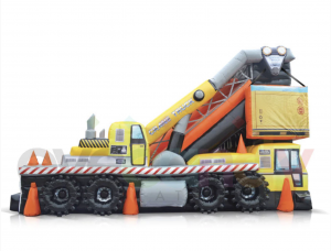 Crane Truck Inflatable Slide - EyeCandy Inflatables