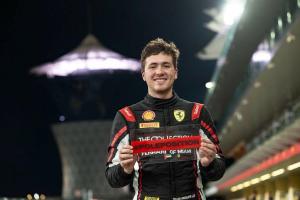 Ferrari Diver Dylan Medler setting track record in Abu Dhabi
