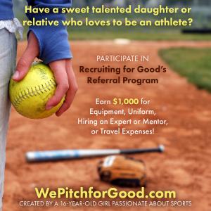 Recruiting for Good to Help Fund Girl Inspired Sports Cause ‘We Pitch for Good’