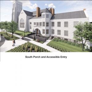 Exterior rendering of the new historic Clayborn Temple