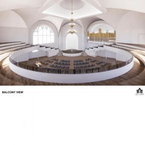 Exterior rendering of the new Historic Clayborn Temple