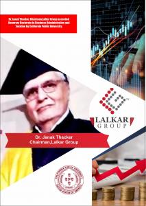 Dr. Janak Thacker, Chairman,Lalkar Group accorded Honorary Doctorate in Business Administration and Taxation by California Public University.