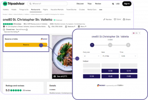 TripAdvisor restaurant bookings